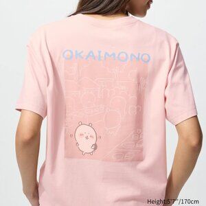 NWT Uniqlo Chiikawa × Joke Bear and Friends Pink T-Shirt US Women Size XL